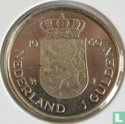 Nederland 1 gulden 1980 (misslag) "Investiture of New Queen" - Afbeelding 1