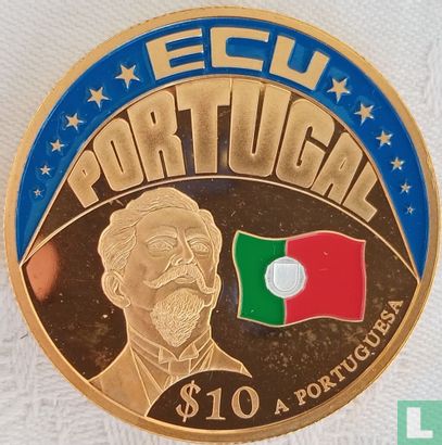 Liberia $ 10 2001 ECU Portugal - Afbeelding 1
