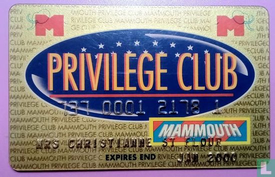 Mammouth carte privilege - Image 1