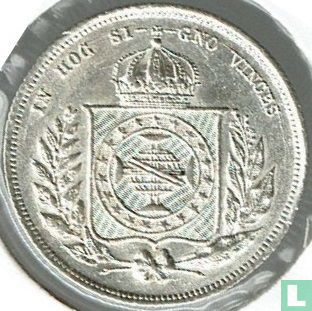 Brazil 200 réis 1862 - Image 2