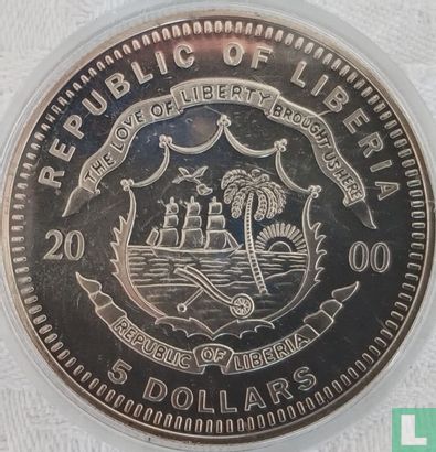 Libéria 5 dollars 2000 "Discovery of America" - Image 1