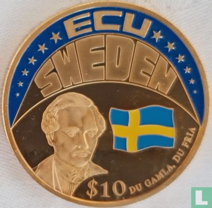 Liberia $10 2001 ECU Sweden - Image 1