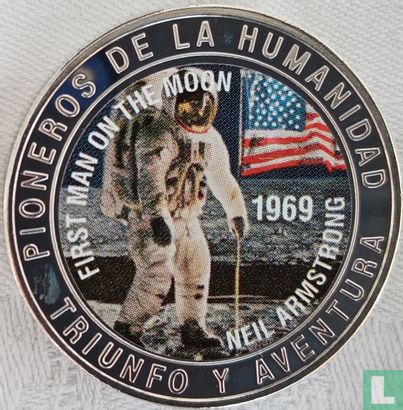 Arabische Democratische Republiek Sahara 1000 pesetas 1997 (PROOF) "Pioneers of humanity - Neil Armstrong first man on the moon" - Afbeelding 1