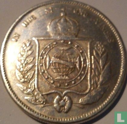 Brésil 2000 réis 1865 - Image 2