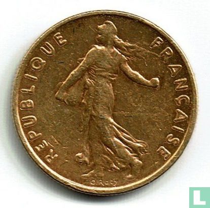 Frankrijk ½ franc 1974 verguld - Bild 2