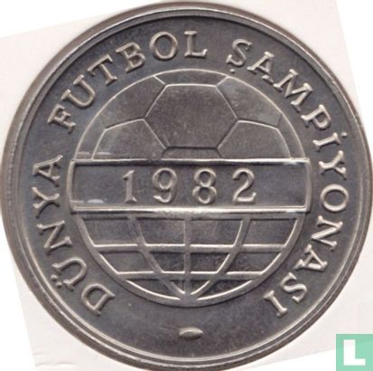 Turkey 100 lira 1982 "Football World Cup in Spain" - Image 1