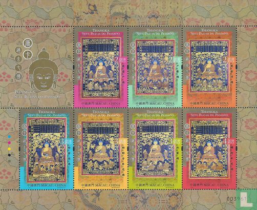 Thangka: The Seven Buddhas of the Past
