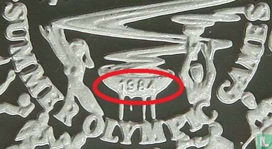Turquie 5000 lira 1984 (BE) "Summer Olympics in Los Angeles" - Image 3