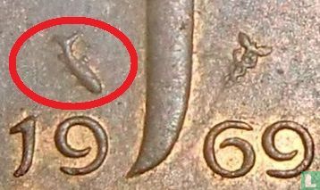 Netherlands 1 cent 1969 (fish) - Image 3