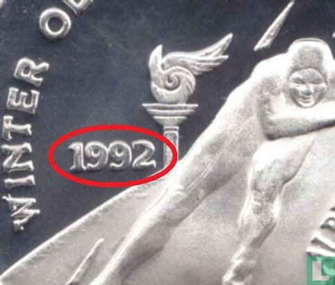 Turkije 50.000 lira 1992 (PROOF) "Winter Olympics in Albertville" - Afbeelding 3