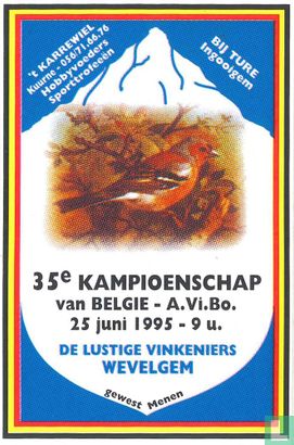 35e kampioenschap van België - A.Vi.Bo. - Afbeelding 1