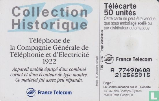 Téléphone de la Compagnie Générale de Téléphonie et d'Electricité  - Bild 2