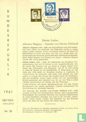 Albertus Magnus, Luther en Annette van Droste-Hülshoff - Afbeelding 1