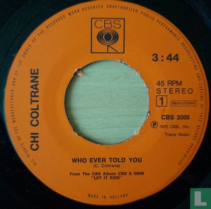 Who ever Told You - Bild 3
