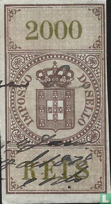 Imposto do sello 2000 Reis