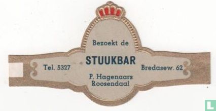 Bezoekt de Stuukbar P. Hagenaars Roosendaal - Tel. 5327 - Bredasew. 62 - Bild 1