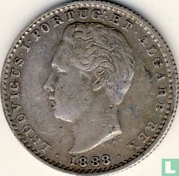 Portugal 100 réis 1888 - Image 1