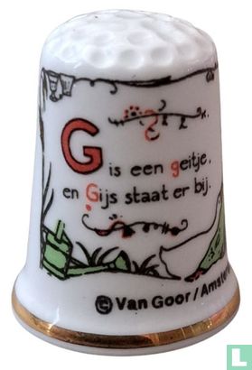 Alfabet Van Goor Amsterdam G - Afbeelding 1