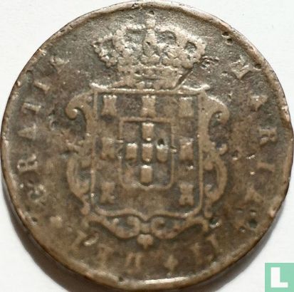 Portugal 10 réis 1843 - Image 2