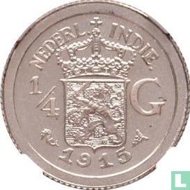 Dutch East Indies ¼ gulden 1915 (type 1) - Image 1