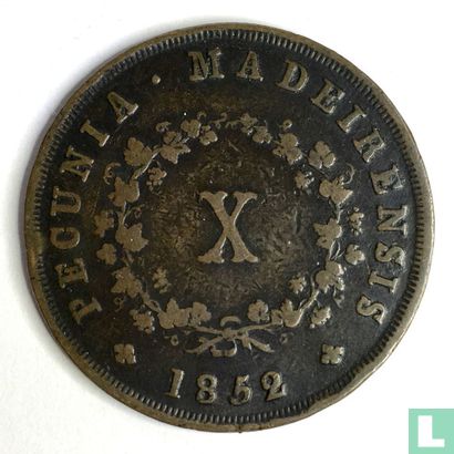 Madère 10 réis 1852 - Image 1