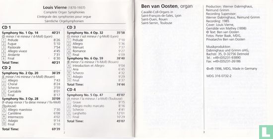 Louis Vierne   Complete Organ Symphonies - Afbeelding 7