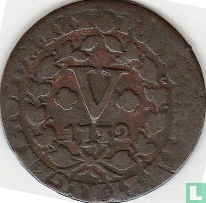 Portugal 5 réis 1732 - Image 1