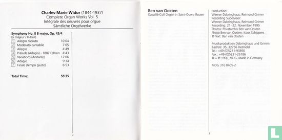 Widor    Complete Organ Works  (5) - Afbeelding 7
