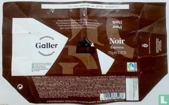 Galler chocolat noir expresso