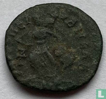 Romeinse Rijk, AE4 Follis, 388-392 AD, Arcadius (SALVS REIPVBLICAE - Constantinopel) - Afbeelding 2