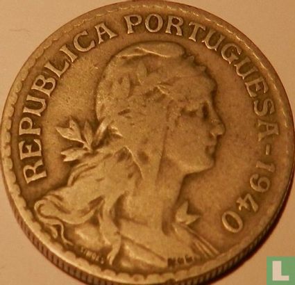 Portugal 1 escudo 1940 - Image 1