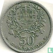 Portugal 50 Centavo 1956 - Bild 2