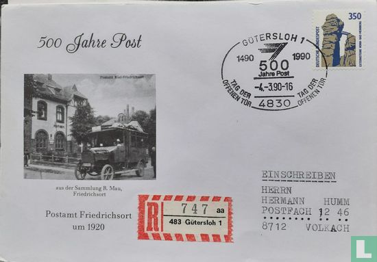 Postamt Friedrichsort 500 jaar post