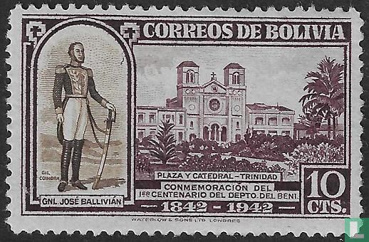 Generaal José Ballivian en kathedraal