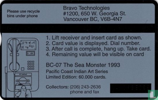 BC CashCard - The Sea-Monster - Image 2