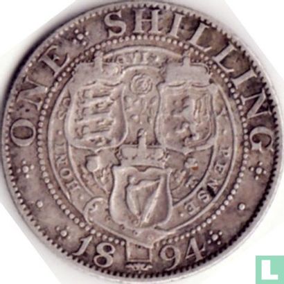 United Kingdom 1 shilling 1894 - Image 1