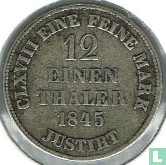 Hanovre 1/12 thaler 1845 - Image 1