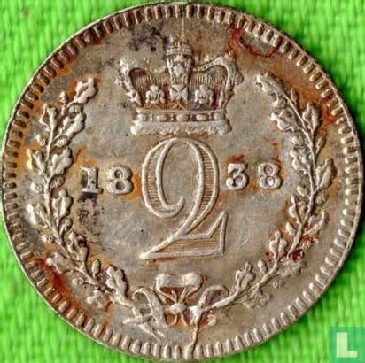 United Kingdom 2 pence 1838 - Image 1