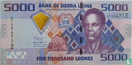 Sierra Leone 5.000 Leones  - Afbeelding 1
