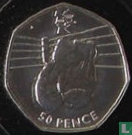 United Kingdom 50 pence 2011 (PROOF) "2012 London Olympics - Boxing" - Image 2