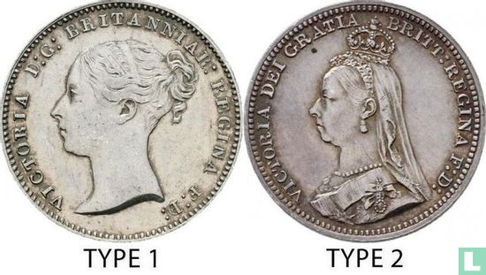 Royaume-Uni 3 pence 1887 (type 2) - Image 3