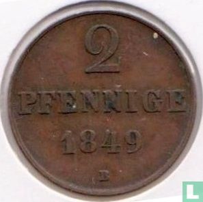 Hannover 2 pfennige 1849 (B) - Afbeelding 1