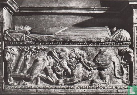 Monumento a Giovanni Arberini - Il Sarcofago centrale è del V sec. a. C. - Ercole combatte col leone Nemeo - Bild 1