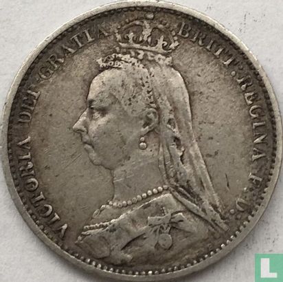 Verenigd Koninkrijk 6 pence 1887 (type 3) - Afbeelding 2