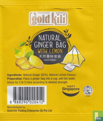 Natural Ginger Bag with Lemon - Image 2