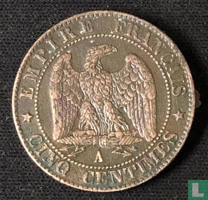 Frankrijk 5 centimes 1857 (A) - Afbeelding 2
