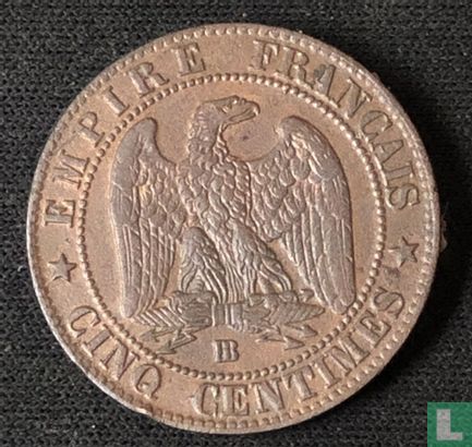 Frankrijk 5 centimes 1863 (BB) - Afbeelding 2