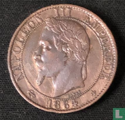 France 5 centimes 1864 (BB) - Image 1