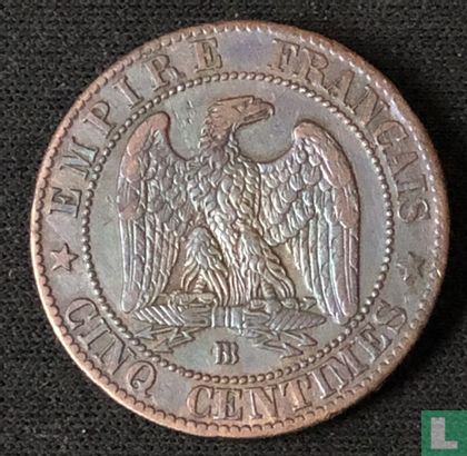 France 5 centimes 1864 (BB) - Image 2
