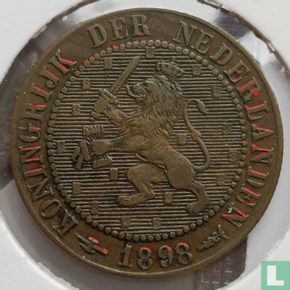 Niederlande 2½ Cent 1898 (Prägefehler) - Bild 3